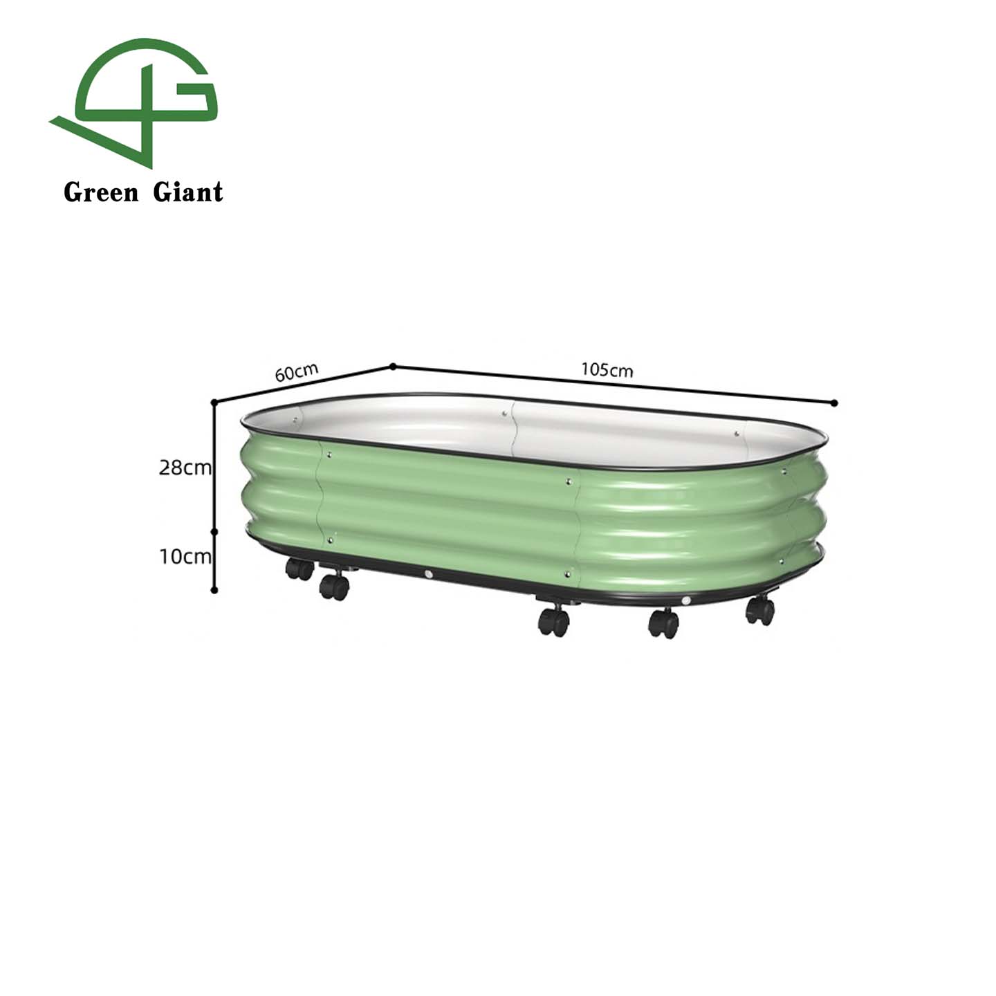 Vert 105x60x38cm