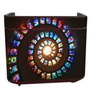 Cabina de DJ LED Portátil, Mesa de Recepción, Pantalla de Alquiler Personalizada, para Bodas, Festivales de Música, Promoción de Tiendas, Impermeable IP65, 1 Año de Garantía