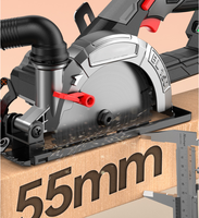 Scie circulaire sans fil professionnelle, 20V, sans balais, pour le travail du bois, la menuiserie et la rénovation