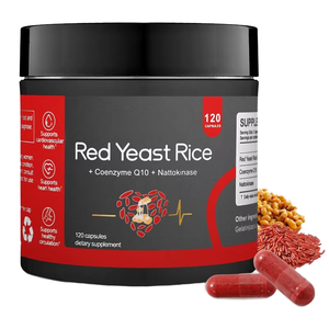Suplemento de Coenzima Q10, Levadura Roja, Citrus Aurantium, Semilla de Uva y Vitaminas para el Apoyo Energético del Corazón, Envío Directo, 24 Meses de Duración - Product Image 1