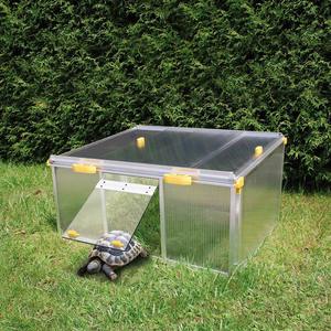 Paula <strong>Turtle</strong> House Breathable Pet Furniture Extension Kit for Small Animals Made of Durable <strong>Glass</strong> - Product Image 2