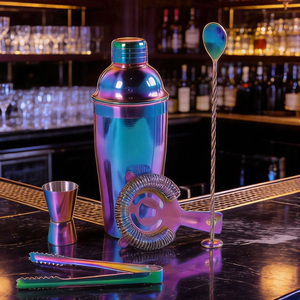 Accessoires de bar personnalisés, fournitures professionnelles pour <span class=keywords><strong>barman</strong></span>, mini kit de <span class=keywords><strong>barman</strong></span> en acier inoxydable, <span class=keywords><strong>shaker</strong></span> Boston - Product Image 2