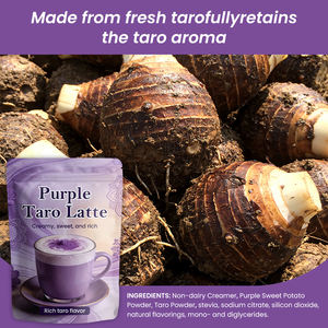 Polvere di Patata Dolce Viola (Ube) per <span class=keywords><strong>Latte</strong></span>, <span class=keywords><strong>Senza</strong></span> <span class=keywords><strong>Glutine</strong></span>, Vegana, Non-OGM, Mix di Polvere di Taro <span class=keywords><strong>e</strong></span> Yam per Tè al <span class=keywords><strong>Latte</strong></span>, Ottimo Sapore per Frullati - Product Image 3