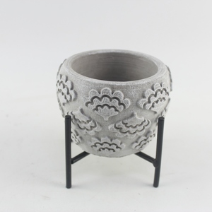 <span class=keywords><strong>Maceta</strong></span> de Cemento de Diseño Original Personalizado y Duradero al por Mayor con Base de Madera, Jarra de Vela Aromática Única en Venta - Product Image 3