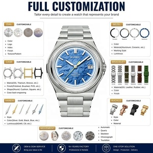 High-End OEM ODM 40MM Japan NH35 Men's Automatic Watch Factory Custom Brand Mechanical Timepiece Super Luminous Watches - Product Image 2