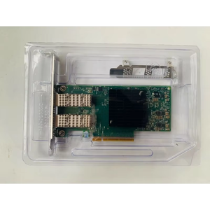 การ์ดเชื่อมต่อเครือข่าย Mellanox รุ่นใหม่แบบสองพอร์ต PCI Express PCIe 3.0 X8 SFP28 MCX4121A-XCAT สำหรับเซิร์ฟเวอร์ - Product Image 1