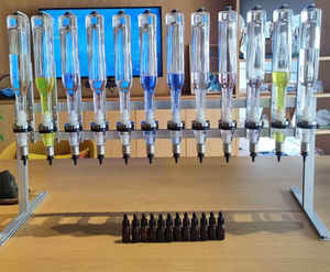 12pcs 750ml Bulk Perfume Bar Dispenser Display Stable Bar Stand Glass Perfume bar Dispenser for <b>Wedding</b> Decorations - Product Image 5