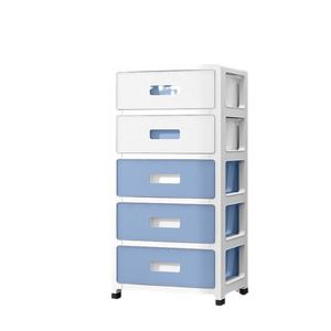 Boîte de rangement moderne multicouche en plastique épaissi avec tiroirs pour vêtements et jouets, meuble de rangement de chevet - Product Image 3