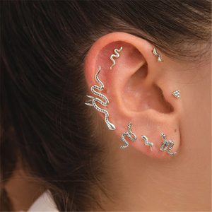 ROXI 16G Piercing d'oreille plat à filetage interne, bijoux pour cartilage, hélix, daith, conch, tragus - Product Image 3