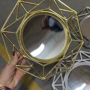 Différentes couleurs miroirs octogonal <span class=keywords><strong>plat</strong></span> Vintage bordures fruits bol plateau décoratif chargeur plaques photographie accessoires pour produits - Product Image 3