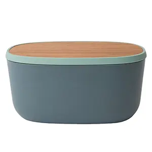 custom cookware sets unusual bread bins ceramic blue bread box