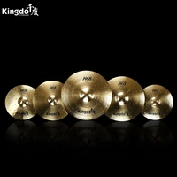 2026 Kingdo H68 Heavy Series 5-Piece Chinese Brass Cymbal Set Professional Sound High Grade Quality Percussion Drum Accessories