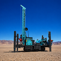 Machine de forage de puits d'eau sur chenilles, équipement complet, diesel, 300m 500m, pour forage de puits profonds