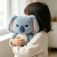 Peluche Koala Personnalisée Mascotte, Jouet en Peluche Doux, Animal en Peluche Tendance pour Enfants, Cadeau d'Anniversaire, Zoo