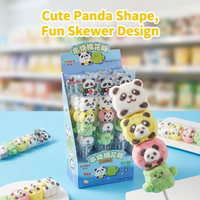 Bâtonnets de guimauve Panda Cartoon 45g x 12 pièces Boîte Multicolore Vente en gros Snack en vrac Marque privée