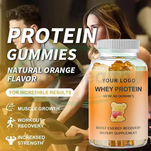 Ausreson Private Label Draagt Wei-Eiwit Gummy Candy Halal Sport Energy Boost Pre-Workout Supplementen Veganistische Proteïne Gummies - Product Image 2