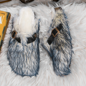 Nouvelles pantoufles en peluche femmes dame pantoufle pour 2025 marque de mode USA Design moelleux sabots pour filles 36-45 vendeurs de chaussures d'hiver plates - Product Image 6