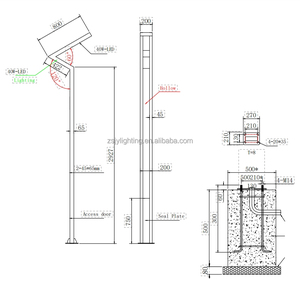 Aluminum LED Ballar Lamp <strong>Poles</strong> for Landscape Street <strong>Lighting</strong> Square Polygonal Gardens Octagonal Design - Product Image 4