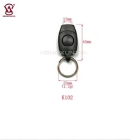 Boucle de déverrouillage avant en plastique de 12 mm avec porte-clés, boucle de déverrouillage rapide en plastique, clip de fixation pour sangle de sac à dos