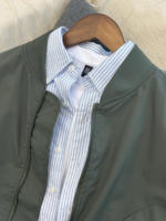 Veste d'uniforme de baseball personnalisée de style européen et américain pour hommes et femmes toile de haute qualité avec fermeture éclair décontractée col montant logo à l'avant