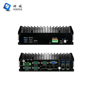 มินิพีซี <span class=keywords><strong>Intel</strong></span> I5-8300H แบบไม่มีพัดลม พร้อมพอร์ต 6 GbE LAN, 4 PoE, 4 RS232/485 COM, 6 USB3.0, ช่องเสียบ HD VGA รองรับจอภาพ 4K, แรงดันไฟฟ้า 9-36V, ช่องเสียบ M.2 5G, คอมพิวเตอร์แบบฝังตัว - Product Image 1