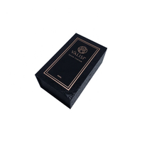 Boîte d'échantillons de parfum rigide personnalisée de haute qualité avec laminage mat, gaufrage, revêtement UV et doublure en éponge
