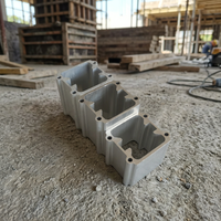 Profilé en aluminium extrudé sur mesure, dissipateur thermique à ailettes courbées dentées, anodisé, pièce structurelle de refroidissement