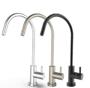 Nsf RO Vòi Nước Đen chì miễn phí Brass 304 Máy lọc nước Phụ kiện 1 Way Water Tap Vàng - Product Image 1