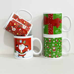 <span class=keywords><strong>Mug</strong></span> de Noël en céramique avec cuillère, bordure dorée électrolytique, tasse à eau, tasse à café, logo <span class=keywords><strong>personnalisé</strong></span>, personnalisable avec des images - Product Image 2