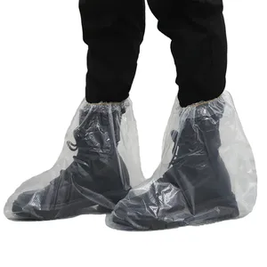 Thick for Extra Large Disposable Boot Shoe Covers Non Slip Water Resistant Foot Protectors for Indoors Outdoors Durable