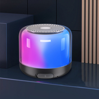 Gadget 2024, Nuevo Altavoz Bluetooth Portátil Mini para Exteriores con Super Bajos, Luces LED, Resistente al Agua y con Correa