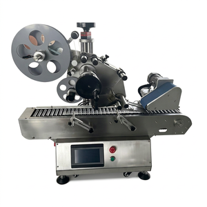 Machine d'étiquetage automatique horizontale pour bouteilles rondes en acier inoxydable, étiqueteuse pour flacons pharmaceutiques, liquides oraux, bouteilles en verre - Product Image 1