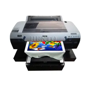 Impresora de camisetas de cama plana, máquina de impresión fácil de operar, en venta