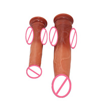 Dildo en silicone à effet dégradé, réaliste, extra-large, doux, épais et long, jouet sexuel pour femmes