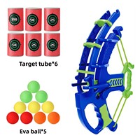 Douyin Jouet de tir avec arc, arbalète, flèches, cible à balles collantes et ventouses, pour les 7-14 ans, unisexe - Livraison directe
