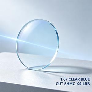 <span class=keywords><strong>Lentes</strong></span> Ópticas al por Mayor 1.67 CLEAR BLUE CUT con <span class=keywords><strong>Bloqueo</strong></span> de <span class=keywords><strong>Luz</strong></span> <span class=keywords><strong>Azul</strong></span>, Revestimiento Duro SHMC, <span class=keywords><strong>Lentes</strong></span> X4 LRB - Product Image 1