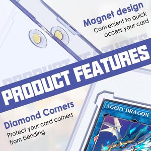 Wholesale Luxury 35PT Acrylic Magnetic Waterproof Anime Style Transparent Game Goddess <b>Card</b> <b>Protector</b> <b>Card</b> Holder - Product Image 4