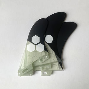 Aletas de tabla de surf de doble lengüeta AMT Big Honeycomb Fiberglass Surfboard Fins <span class=keywords><strong>2</strong></span> + <span class=keywords><strong>1</strong></span> Keel <span class=keywords><strong>Twin</strong></span> <span class=keywords><strong>Fin</strong></span> con estabilizador - Product Image 2