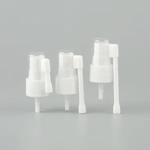 Bianco personalizzato 18/410 20/410 24/410 28/410 spruzzatore per pompa a spruzzo nasale a nebbia fine con ugello lungo in plastica medica