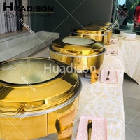 Huadison Ensemble de matériel de cuisine professionnel pour restaurant, Chauffe-plats électrique à bougie pour buffet alimentaire