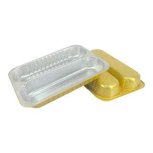 <span class=keywords><strong>Barquette</strong></span> en <span class=keywords><strong>aluminium</strong></span> dorée de 3500 ml à <span class=keywords><strong>2</strong></span> <span class=keywords><strong>compartiments</strong></span>, épaissie, résistante à la chaleur, jetable, double grille, pour poisson grillé et barbecue - Product Image 3