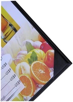 Porte-menu de restaurant en cuir PU plat 8,5*14 avec coins renforcés, fabriqué en Chine par Yimi, de haute qualité