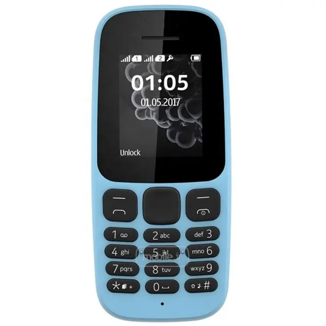 Livraison gratuite pour Nokia 105 (2017) téléphone portable double Sim Original déverrouillé Super pas cher BAR classique Simple par la poste