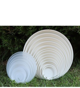 Lant Saucers Flower Pot Trays, Round <b>Plastic</b> <b>Planter</b> Drip Tray Water Catch Trays for Small Potted Plants - Product Image 6