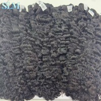 Lot de Cheveux Bouclés Birmans à Double Trame en Gros, Tissages de Cheveux Indiens Bouclés, Extensions de Cheveux Humains Bruts Alignés avec la Cuticule, Non Traités