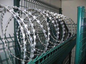 ลวดหนามกันปีนแบบม้วน  ชุบกัลวาไนซ์แบบจุ่มร้อน หนา 0.5 มม. ขายตรงจากโรงงาน - Product Image 1