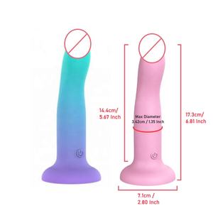 Consolador realista suave resistente al agua juguete sexual Estimulación del punto G consolador grande palo de masaje corporal - Product Image 2