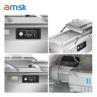 Machine de mise sous vide industrielle à double chambre DZ-600 pour emballage alimentaire en plastique thermoformé