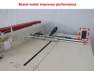 Máquina de coser industrial automática programable de cama plana de una aguja con motor para patrones de asientos de coche y fundas de camisetas - Product Image 6
