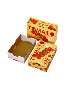 Caja <span class=keywords><strong>de</strong></span> Embalaje Decorativa Personalizada con Logotipo Impreso para Verduras, Caja <span class=keywords><strong>de</strong></span> Embalaje para <span class=keywords><strong>Tomates</strong></span> Cherry, Caja <span class=keywords><strong>de</strong></span> Frutas <span class=keywords><strong>de</strong></span> Papel - Product Image 3